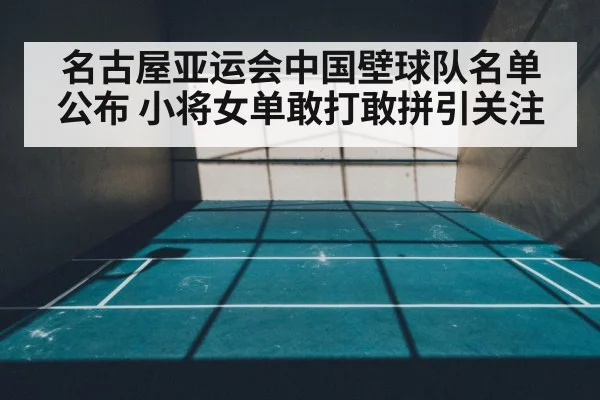 名古屋亚运会中国壁球队名单公布 小将女单敢打敢拼引关注